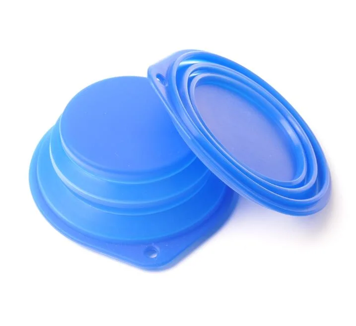 250ml Portable Travel Collapsible Foldable Durable Silicone Pet Dog Bowl for Food & Water